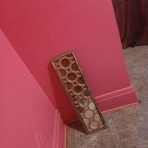 Geometric Gold Wall Mirror